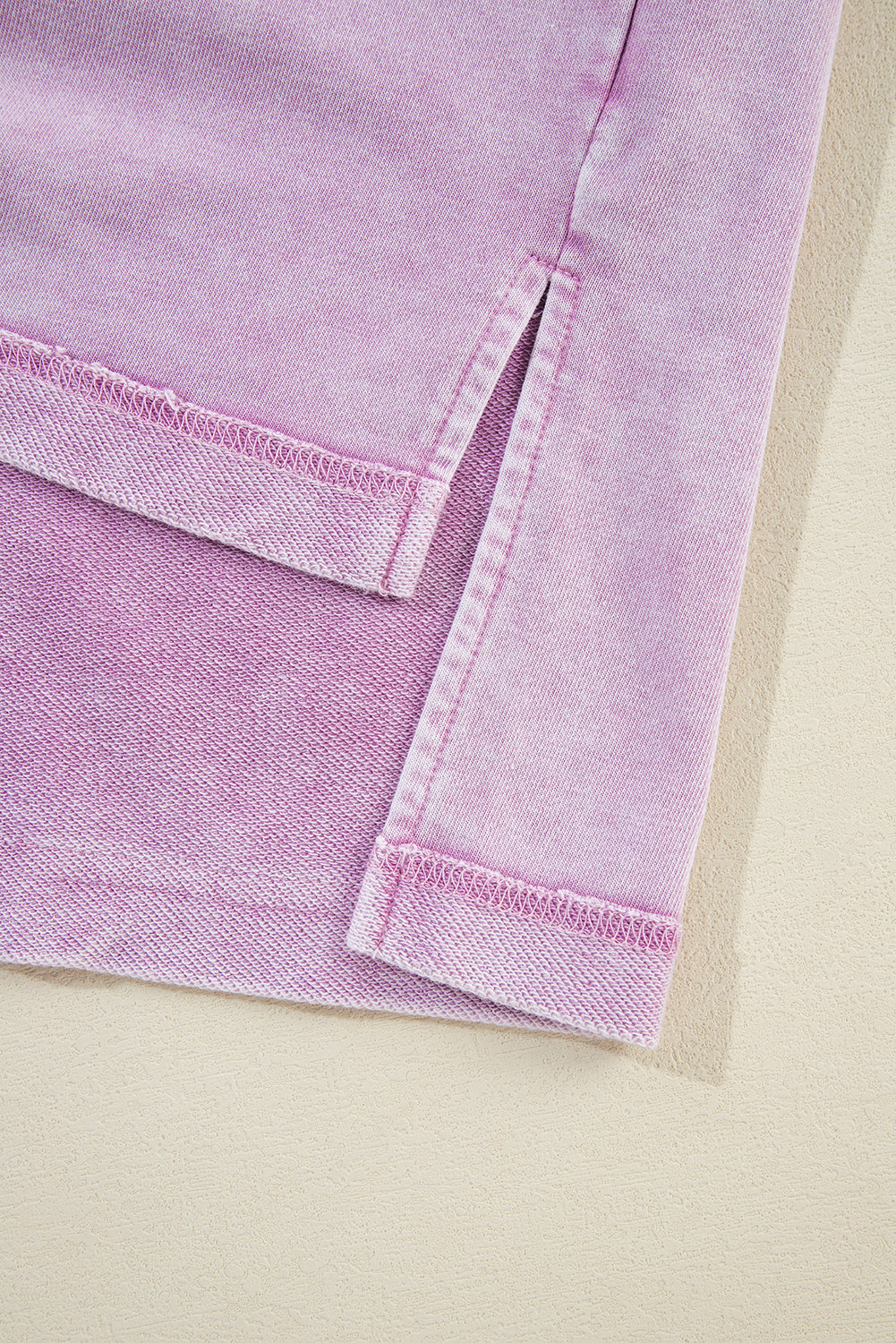 Strawberry Pink Mineral Wash Drop Shoulder Oversized Sweatshirt