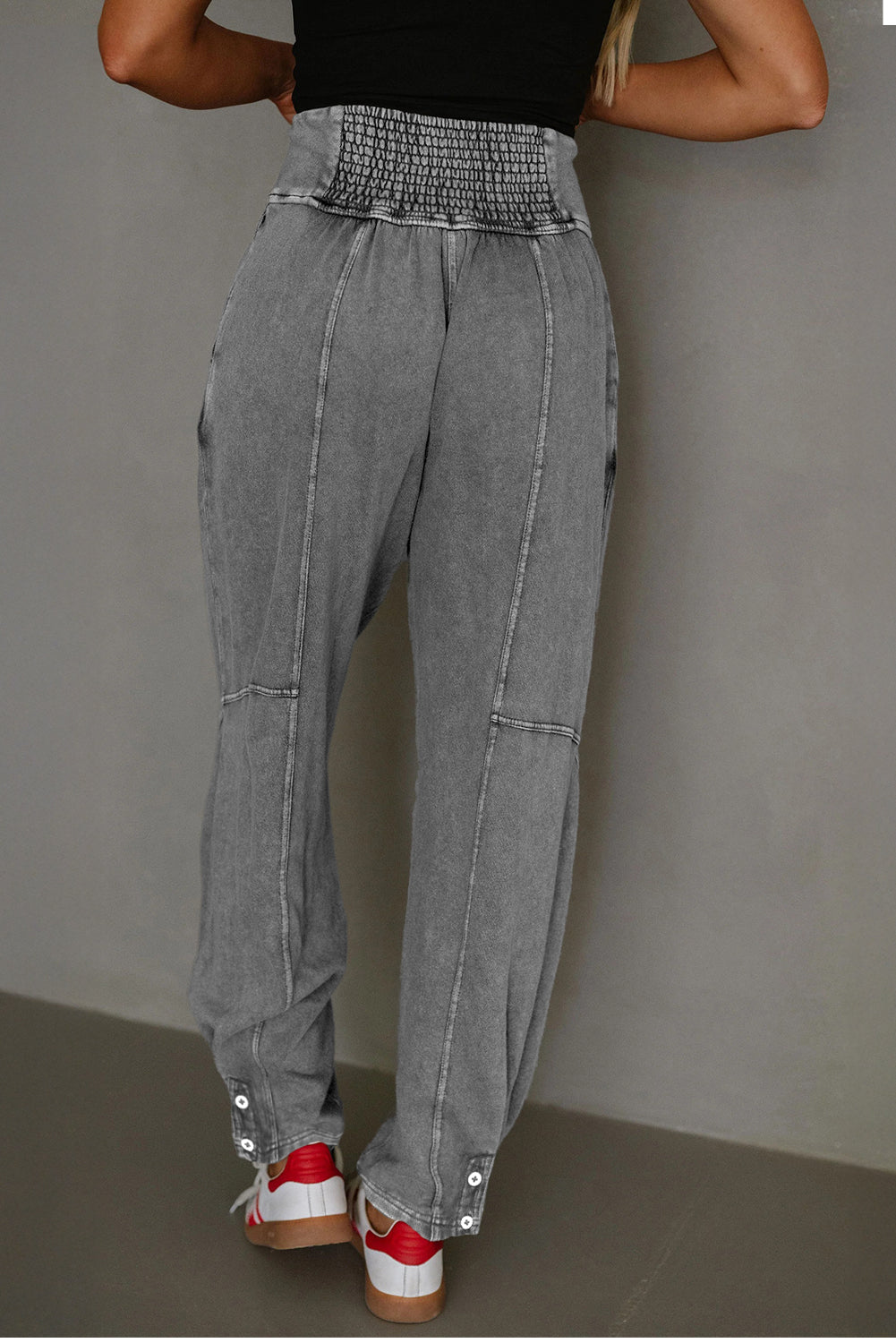 Elmwood Mineral Wash Jogger Style High Waist Pants