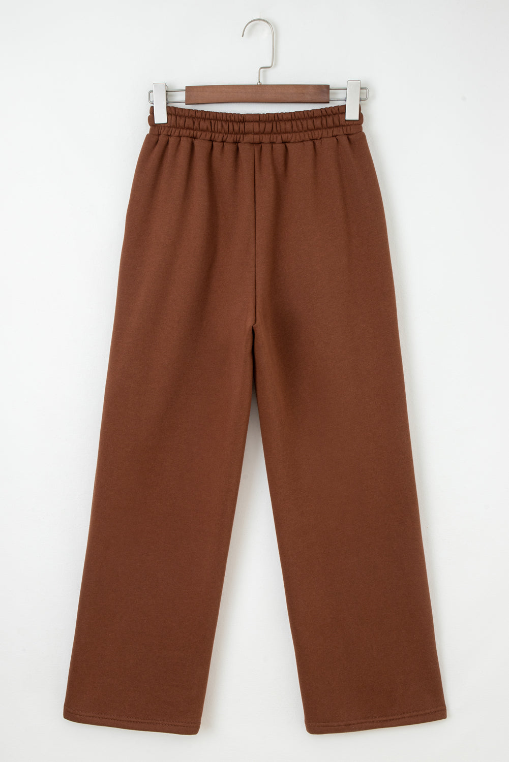 Black Leopard Drawstring Winter Fleece Pants