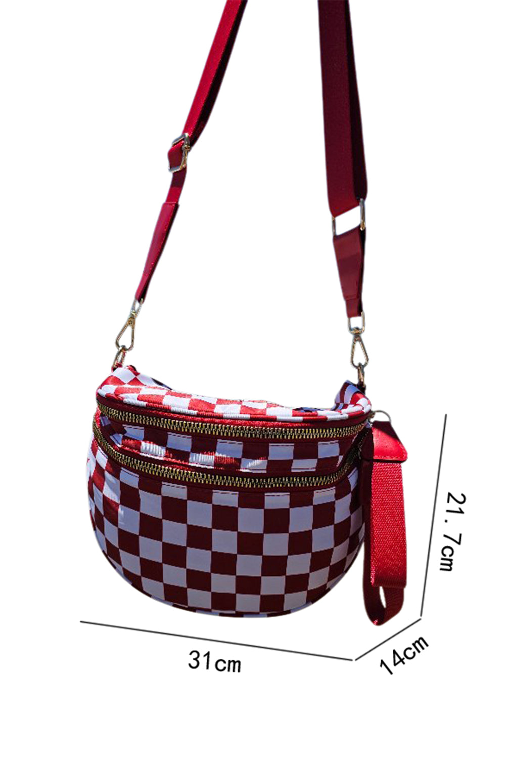 Black White Cow Print Wide Strap Large Crossbody Bag