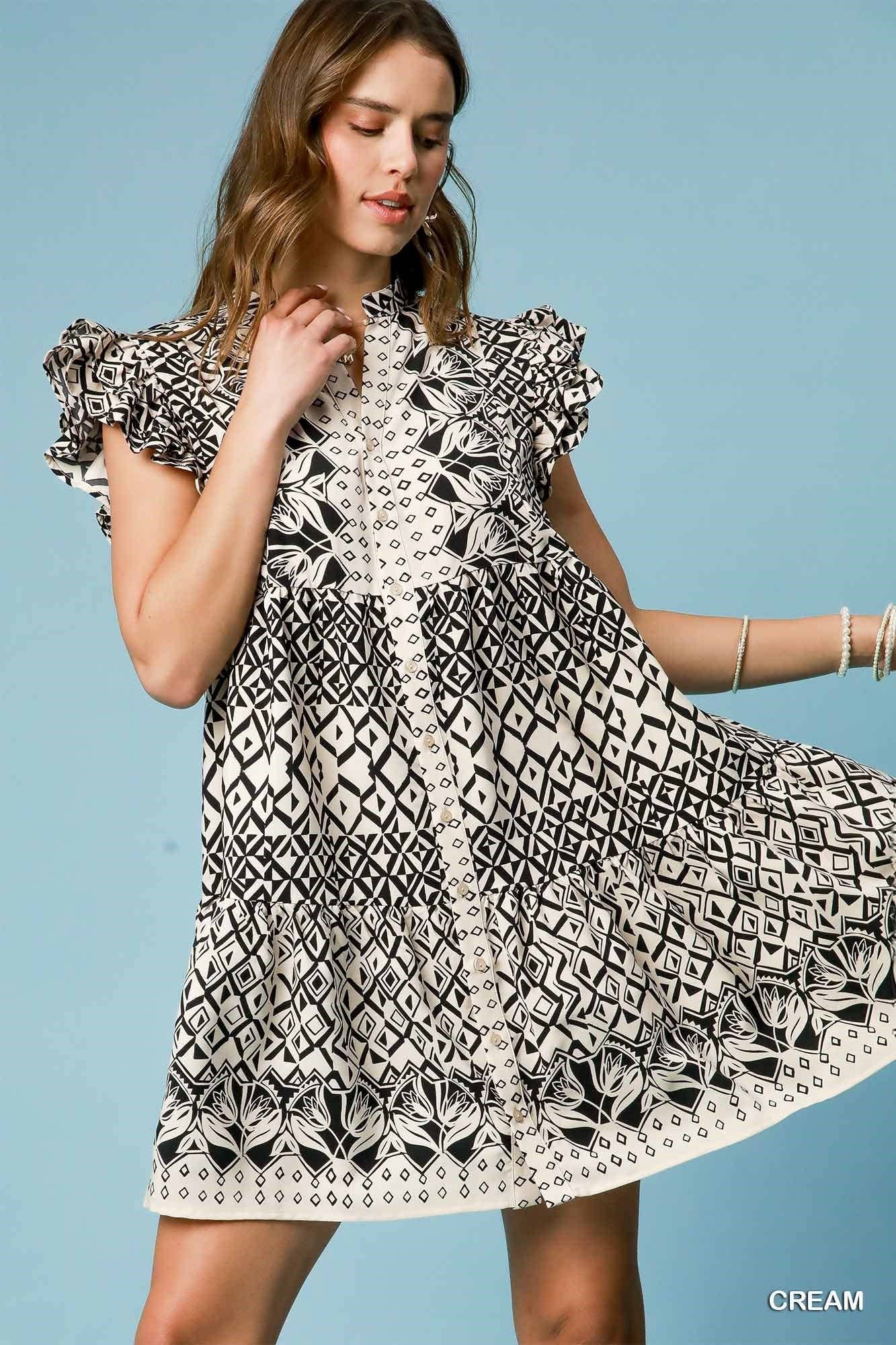 Vanilla Monkey: UmGee Mixed Print Dress