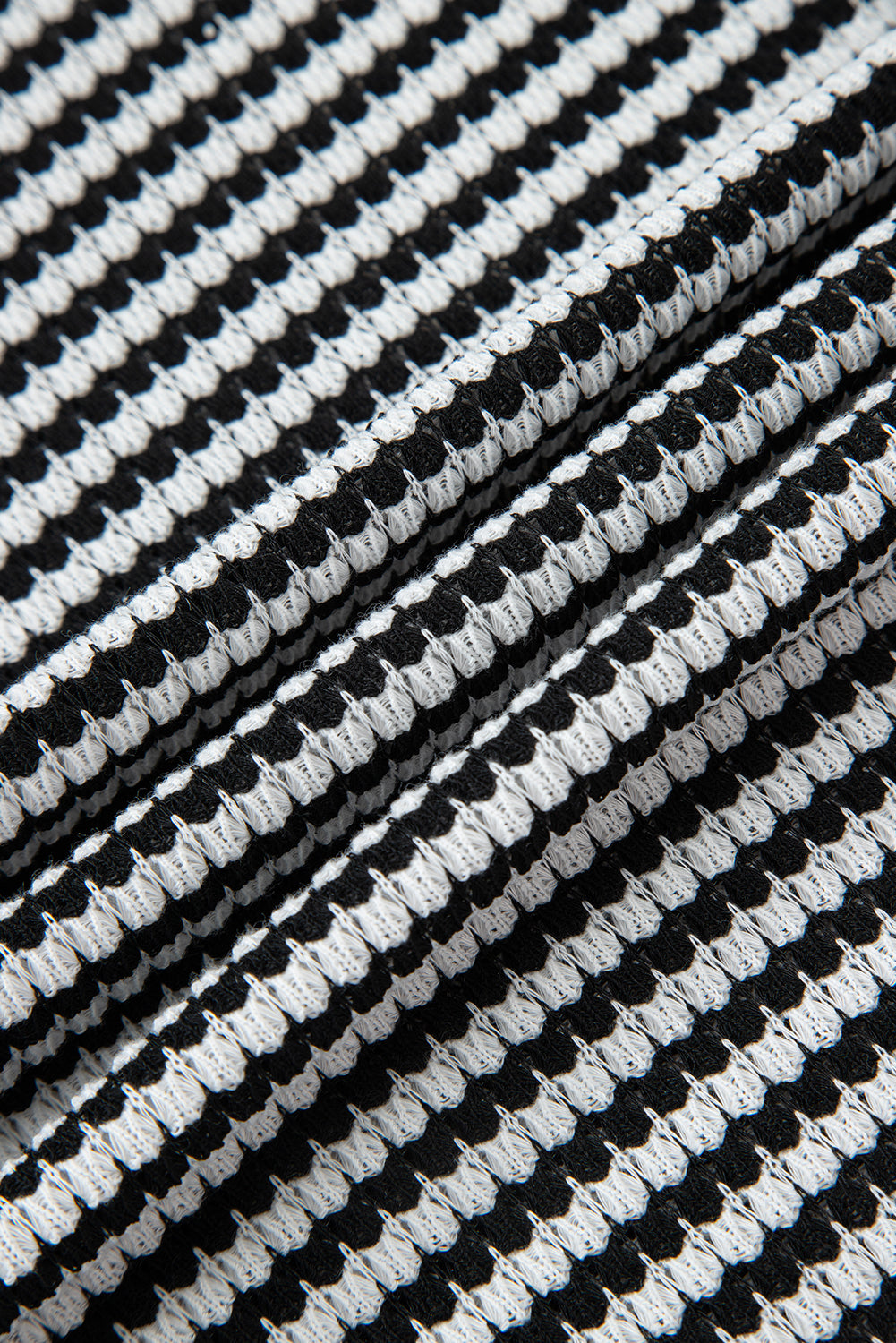 Red Stripe Ribbed Trim Drop Shoulder Long Sleeve Oversized Top