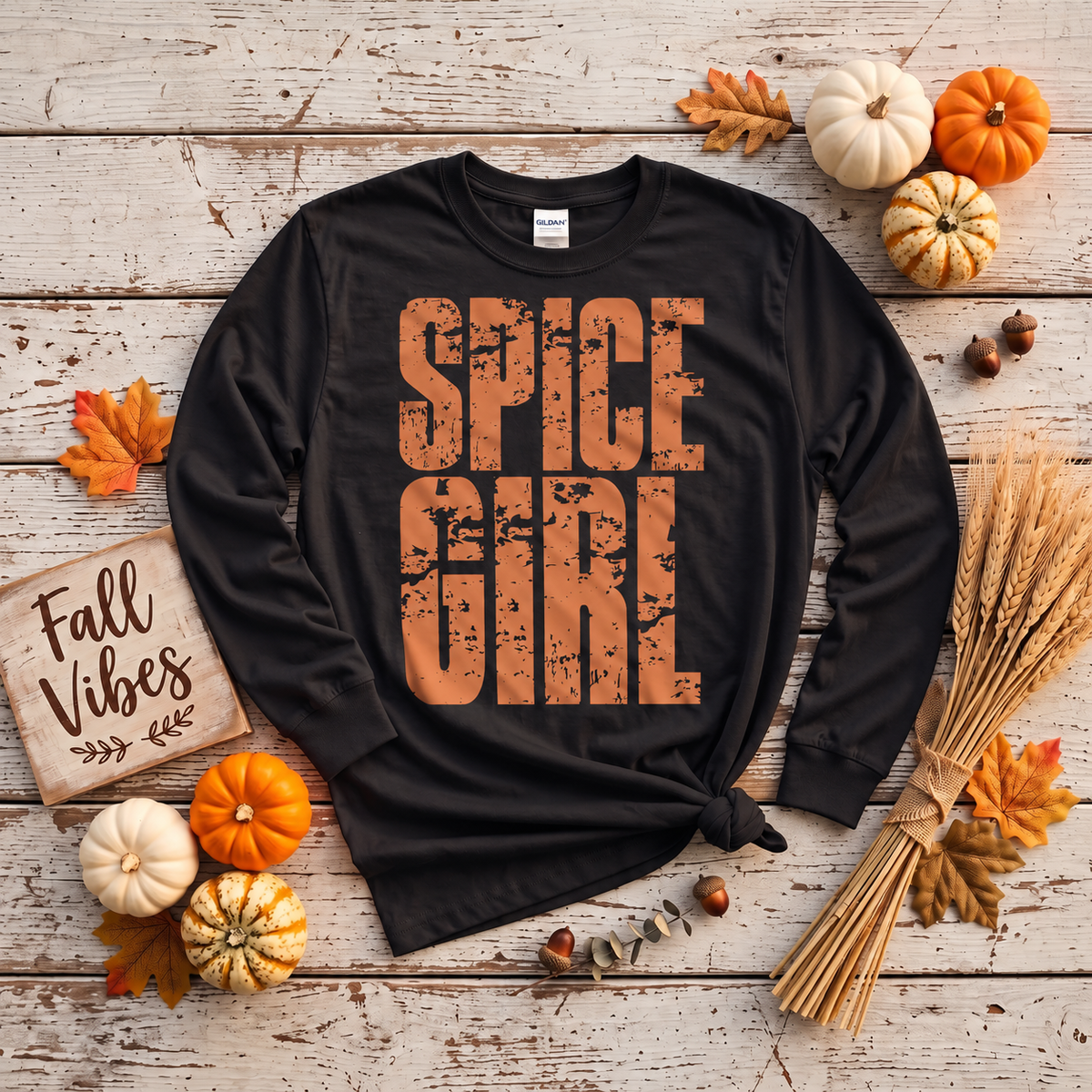 Spice Girl Fall Long-Sleeve Graphic T-Shirt