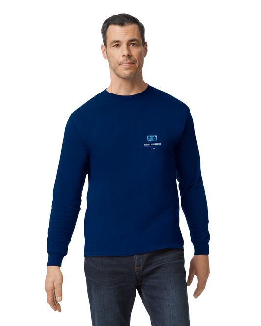 Byrnes High School Rebels Drum Line Crewneck LS TShirt | Official Indoor Percussion Merch