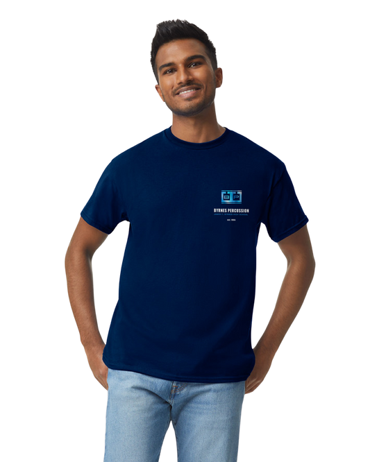 Byrnes High School Rebels Drum Line Crewneck SS T-Shirt | Official Indoor Percussion Merch